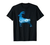 Alps Mountains Steinbock Double Exposure T-Shirt