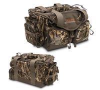 ALPS OutdoorZ Deluxe Floating Blind Bag - Large, Realtree MAX-7 - Waterproof Hunting Duffel Bag, with Removable Dividers, Thermos Sleeve & Padded Shoulder Strap