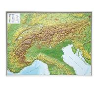 Alps relief wall map Georelief: Reliefkarte