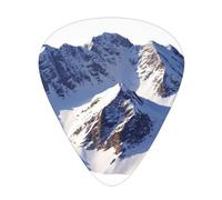 Alps Snow Mountains Printed pick set - 12 pieces, thin, medium and thick guitar picks, suitable for guitar, bass, electric guitar and ukulele