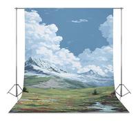 Alps Snowy Mountains Landscape Photo Backdrop Background Curtain for Photography Photographic Studio