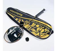 ALPSPORT TAJ 4U G5 Max 35LBS 800T Golden Dragon and Sword Pattern Full Carbon Fiber Badminton Racket with 1 Carrying Bag, 1 Grip, Professional Graphite Badminton Racquet for Sports Training