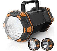 AlpsWolf Camping Lantern Rechargeable, LED Camping Flashlight with 1200LM, 4800 Capacity, Portable Camping Light 12h Standby, 4+4 Modes for Emergency, Hiking, Power Outages, Fishing Orange