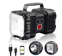 AlpsWolf Super Bright Searchlight, High Lumen Flashlight with 10000mAh Rechargeable Battery, 45 LED Beads, for Outdoor Survival, Automotive Equipment, Power Failure Emergency