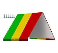 Alpurple Swing Set Replacement Tarp- 52" x 90" Kids Playground Roof Canopy, Replacement Sunshade Waterproof Trap Cover for Children Outdoor Sunproof (Green Yellow Red)