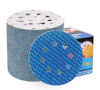 ALPXUXP 125mm Diamond Sanding Discs 80 Grit 8-Holes Hook and Loop Sanding Pads for Random Orbital Sander Sandpaper Sheet（80Pcs）