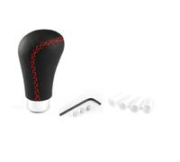 ALQOIUE Handle General Universal Manual Red Black Stitch Car Gear Stick Shift Knob Shifter Lever Pen Replacement Gearstick Car Interior Parts