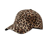 Alqpopg Women's Leopard Print Baseball Cap - Retro Mommy Hat for Outdoor Shade - Brown, Brown