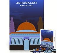 ALQUDS JERUSALEM PALESTINE Jigsaw 1000 Pieces for Teenagers Cognitive Boost Slow Leisure Tight Lock Thoughtful Xmas (38x52cm)