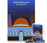 ALQUDS JERUSALEM PALESTINE Jigsaw Puzzle for Adults 1000 Pieces Mind Power Restful Escape Uniform Edges Best Gift (50x75cm)
