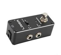 ALR-3 Guitar Effect Pedal Signal Switcher A/B Y Cable Switch Foot Switch Metal Housing Compact for Electric Guitar Black