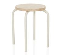 ALRANDA - stool White/Oak
