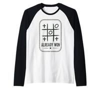 Already Won Jesus Cross Minimal Faith Raglan Baseball Tee