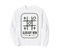 Already Won Jesus Cross Minimal Faith Sweatshirt