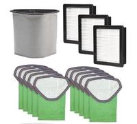 Alrens 107314 Vacuum Bag & 107315 Filter Kit for ProTeam 6 QT Backpack Vacuum Super Coach Pro 6, ProVac FS 6 & GoFree Flex Pro II