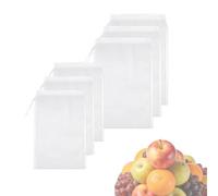 Alrens 10Pcs Muslin Cloths for Straining 100 Mesh Fine Reusable Cheesecloth for Cooking Nut Milk Bag Juice Strainer Wine Filter Yogurt Strainer with Drawstring 5Pcs 20X30Cm 5Pcs 24X36Cm