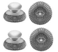 Alrens 2Pcs Stainless Steel Wool Scrubber, Metal Scourer