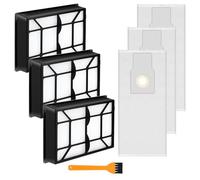Alrens 3 Pack EF-9 53296 HEPA Filter for Kenmore Upright and Canister Vacuum Cleaners + 3 Pack 53294 Type O HEPA Cloth Vacuum Bags for Kenmore Upright Vacuum Cleaners 31140 31150 BU1017 BU1005