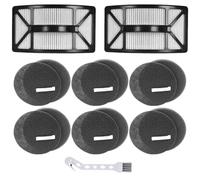 Alrens Filter Replacement for Bissell CleanView 2486, 2487, 2488, 2490, 2492, 2489 and PowerClean 2494 Vacuum, Compare to Part # 1608225, 1604130, 1601972, 2 HEPA Filters + 6 Foam & Felt Filters