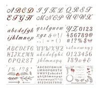 Alrens Letter Stencil for Graffiti Stencil and Painting Stencils Children from 4 DIY Hand Lettering Project Amb166
