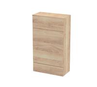 Alrewas Contemporary Floor Standing WC Unit, Bleached Oak, 500mm