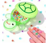 Alrhso 200Pcs Mini Resin Turtles with 1Pcs Large Turtle, Luminous Plastic Turtles Glow in the Dark for Miniature Landscapes, Aquarium Decorations, Fairy Gardens, Dollhouses