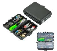 Alriedy 187-Piece Premium Fishing Lures Kit - Ultimate Saltwater & Freshwater Tackle Box Set with UV-Resistant Pike/Bass Lures, Corrosion-Proof Hooks & Waterproof Storage
