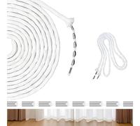 Alriedy 1PCS Curtain Weights for Hems, 5 Meter Heavy Lead Wire Tape for Curtains and Drapery, Gauze Mosquito Net Fabric Weighting Wire to Prevent Flapping Indoor Outdoor Use