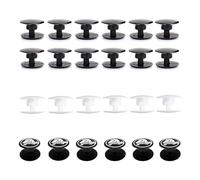 Alriedy 24 Pairs Croc Rivets with Logo, Crocs Replacement Rivets and Rivet Buttons for Crocs Style Shoes, Easy Installation and Repair, Robust Design for Durability and Decoration