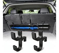 Alriedy 2PCS Car Umbrella Holder Hook, No Drill Installation Auto Trunk Umbrella Clip Hook, Space Saving Universal Car Boot Organizer for Golf Bag Stroller Wheelchair Truck SUV Boat