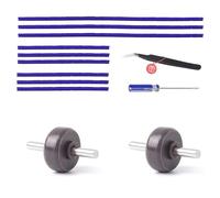 Alriedy Accessories for Dyson V8 Wheels Replacement Parts Soft Plush Strips + Axles + Wheels Replacement Parts Compatible with Dyson V6 V7 V10 V11 Vacuum Cleaner Accessories for Cleaning Head Ideal
