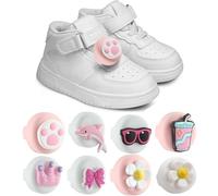 Alriedy Pack of 8 Children's Hidden for Airtag, Airtag Pendant Case GPS Tracker, Bracelet Apple AirTag Children - Hidden Silicone Case for Children's Shoes