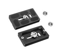 Alriedy Quick Release Plate Arca Swiss Tripod Adapter Mik Adapter Plate Compatible with 1/4 Inch Tripod Thread Pack of 2 for DSLR Mirrorless Cameras Canon Nikon Sony Lightweight Aluminium Non-Slip