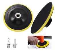 Alriedy Sanding Disc Set 5 Pieces for Angle Grinder & Drill: 3 x 125 mm (M14) for Bosch/Small Machines, 2 x 75 mm Velcro Polishing Pads, Compatible with Sanding Pads & Polishing Pads, Ideal for Fine
