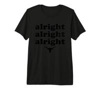 Alright Alright Texas Bull Cowboy Western Design Premium T-Shirt