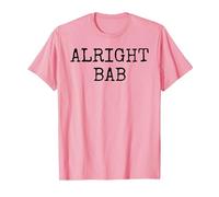 Alright BAB - Birmingham & West Midlands Greeting - Brummie T-Shirt, Men, Pink, X-Large