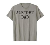 Alright BAB - Birmingham & West Midlands Greeting - Brummie T-Shirt, Men, Slate Grey, X-Large