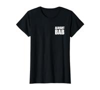 Alright BAB West Midlands Brummie Dialect Bold Text Saying Value Graphic T-Shirt, Women, Black, M