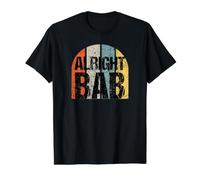 Alright BAB West Midlands Greeting Dialect Vintage Saying Value Graphic T-Shirt, Men, Black, S