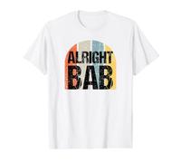 Alright BAB West Midlands Greeting Dialect Vintage Saying Value Graphic T-Shirt, Men, White, M