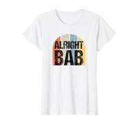 Alright BAB West Midlands Greeting Dialect Vintage Saying Value Graphic T-Shirt, Women, White, S