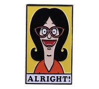 Alright! Bob's Burgers Linda Belcher Alright Comedy Animated Cartoon TV Show 1.2" Enamel Pin Badge