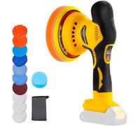 Alrigon Buffer Polisher Compatible with Dewalt 20V Battery, Cordless 6 Inch Orbital Buffer, Brushless Motor Car Buffer for Boat, Car Polishing and Waxing (Tool Only, NO Battery )