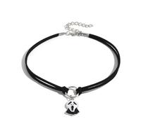 ALRNBY Gothic Necklace for Women Goth Halloween Necklace Black Choker Spider/Ghost Reaper Drop Necklace Charm Necklace Trendy Punk Jewelry Gift Statement Choker Necklace Adjustable Jewelry (Ghost)