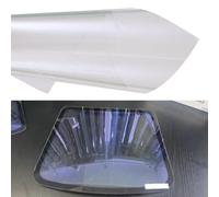 Alrovox 83.9% VLT Clear Chameleon Car Window Tinted Film for Side Windows, Window Foil Car Tin, Nano Ceramic Solar Protection Film, Transparent to Blue Color Change (50cmX300cm)