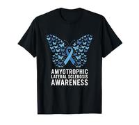 ALS Awareness Butterfly Amyotrophic Lateral Sclerosis T-Shirt