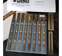 ALS Guitar Nut File Set 8-Piece 10-56 with Instructions (Bonus Fingerboard Guard Set) #5001 Nut Files Made in Japan by Uo-Chikyu Hiroshima - Instructions by Australian Luthier Supplies