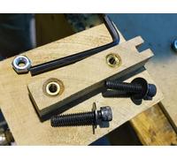 ALS Neck Bolts + Inserts for Acoustic Guitar - Set of 2