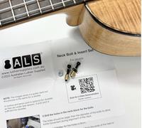 ALS Neck Bolts + Inserts for Ukulele - Set of 2