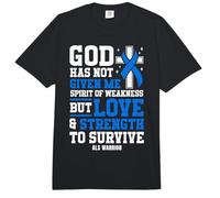 ALS Warrior Amyotrophic Lateral Sclerosis Comfort Colors Adult Heavyweight T-Shirt